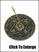 Rome's #2304 rosette sundial