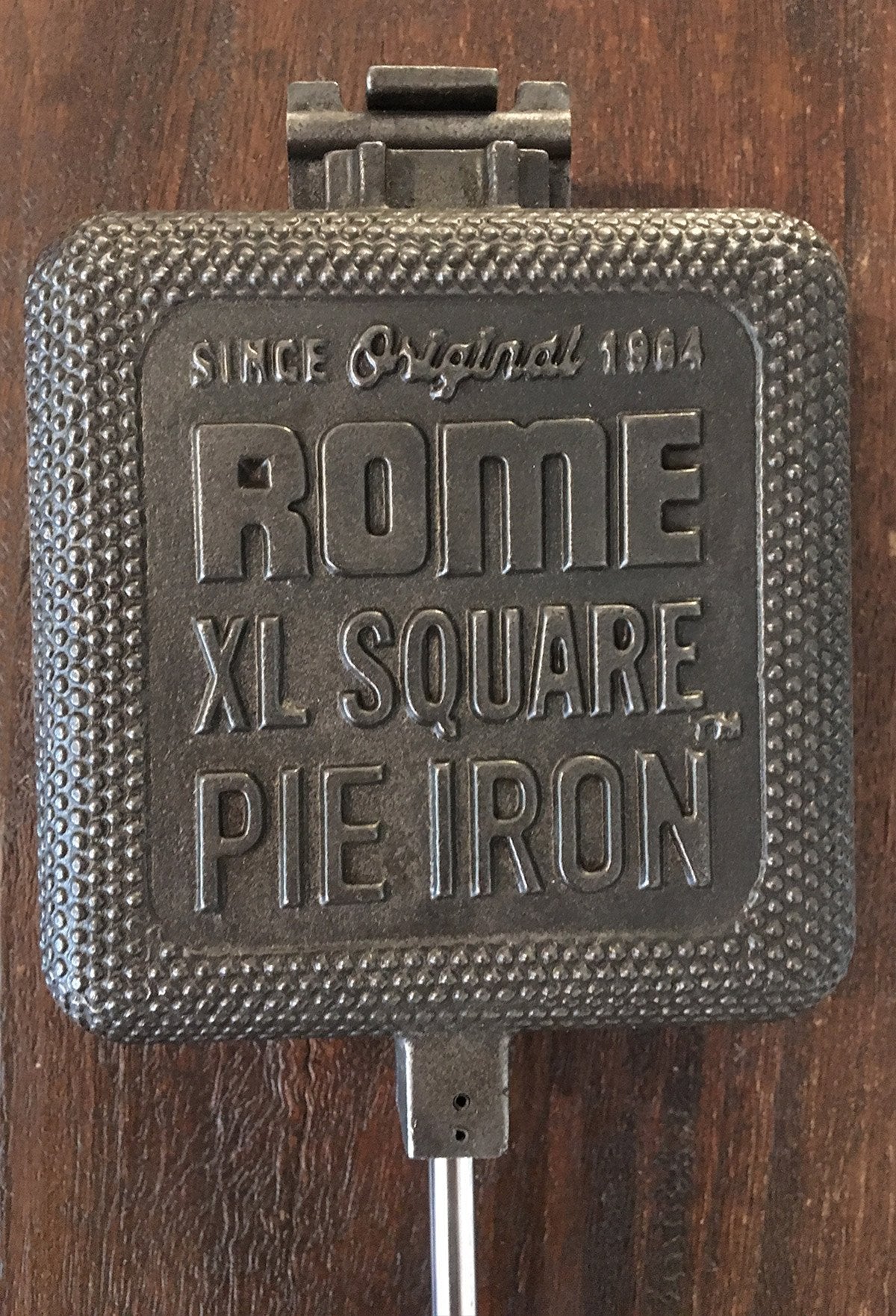 XL Square Pie Iron - Cast Iron, Rome Industries #1760 – romeindustries